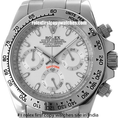 Rolex Cosmograph Daytona Oystersteel-White First Copy Watch India