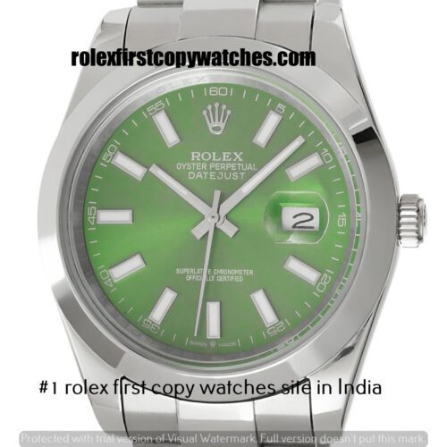 Rolex Datejust Mint Green Dial First Copy Watch India