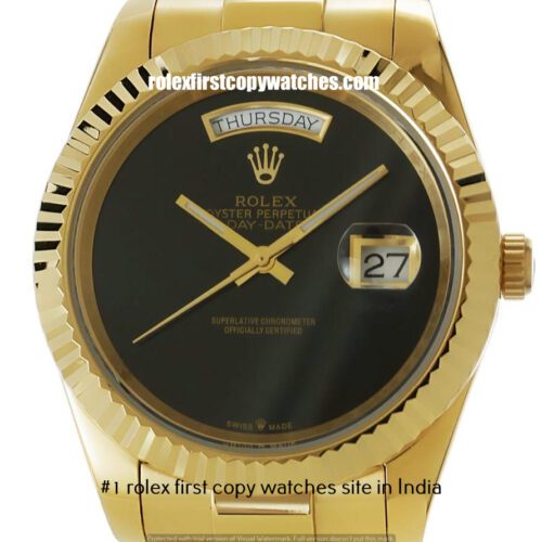 Rolex Day-Date Onyx Vintage Retro First Copy Watch India