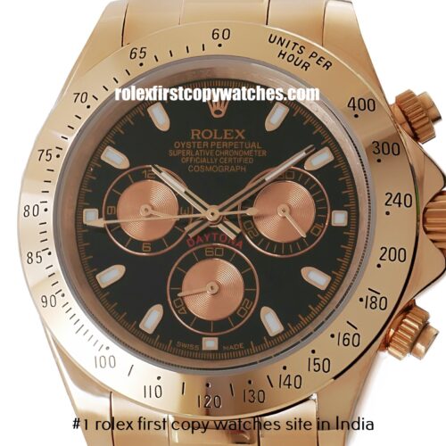 Rolex Cosmograph Daytona Rose-Gold / Black Dial First Copy Watch Delhi