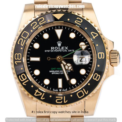 Rolex GMT Master II Gold Ceramic First Copy Watch India